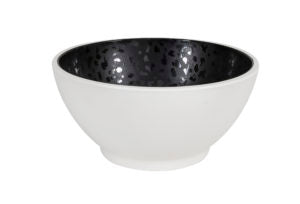 Zicco Melamine  DUSK ROUND BOWL BLACK/WHITE 210x100mm