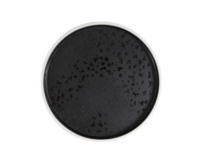 Zicco Melamine  DUSK ROUND TRAY BLACK/WHITE 215x18mm
