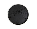 Zicco Melamine  DUSK ROUND TRAY BLACK/WHITE 215x18mm