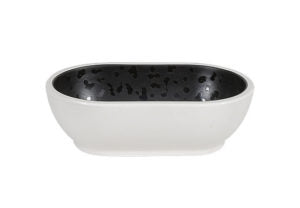 Zicco Melamine  DUSK OVAL BOWL BLACK/WHITE 176x108x55mm