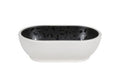 Zicco Melamine  DUSK OVAL BOWL BLACK/WHITE 176x108x55mm