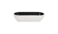 Zicco Melamine  DUSK OVAL BOWL BLACK/WHITE 265x108x70mm