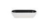 Zicco Melamine  DUSK OVAL BOWL BLACK/WHITE 265x108x70mm