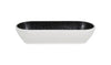 Zicco Melamine  DUSK OVAL BOWL BLACK/WHITE 325x130x70mm