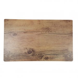Chef Inox RECTANGLE WOOD EFFECT MELAMINE OAK 360x255mm