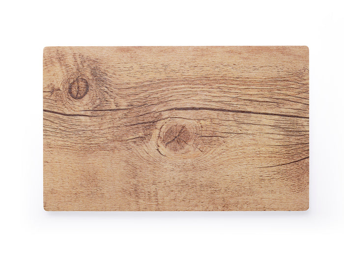 Chef Inox RECTANGLE WOOD EFFECT MELAMINE OAK 410x255mm