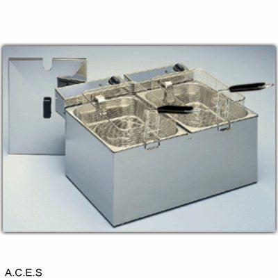 ROLLER GRILL Double Fryer 12 Litre-Auscaterquip