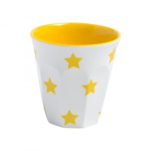 JAB JAB YELLOW STARS ON WHITE ESPRESSO CUP 200ml (x12)