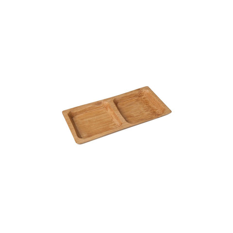 Design En Bouche  DIVIDED BAMBOO SQUARE DISH-120x60mm | 8pcs/Pack) BAMBOO (Pack)