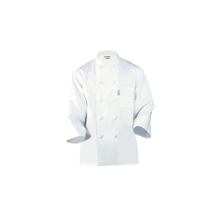 Colmar White Basic Chef Jacket-Auscaterquip