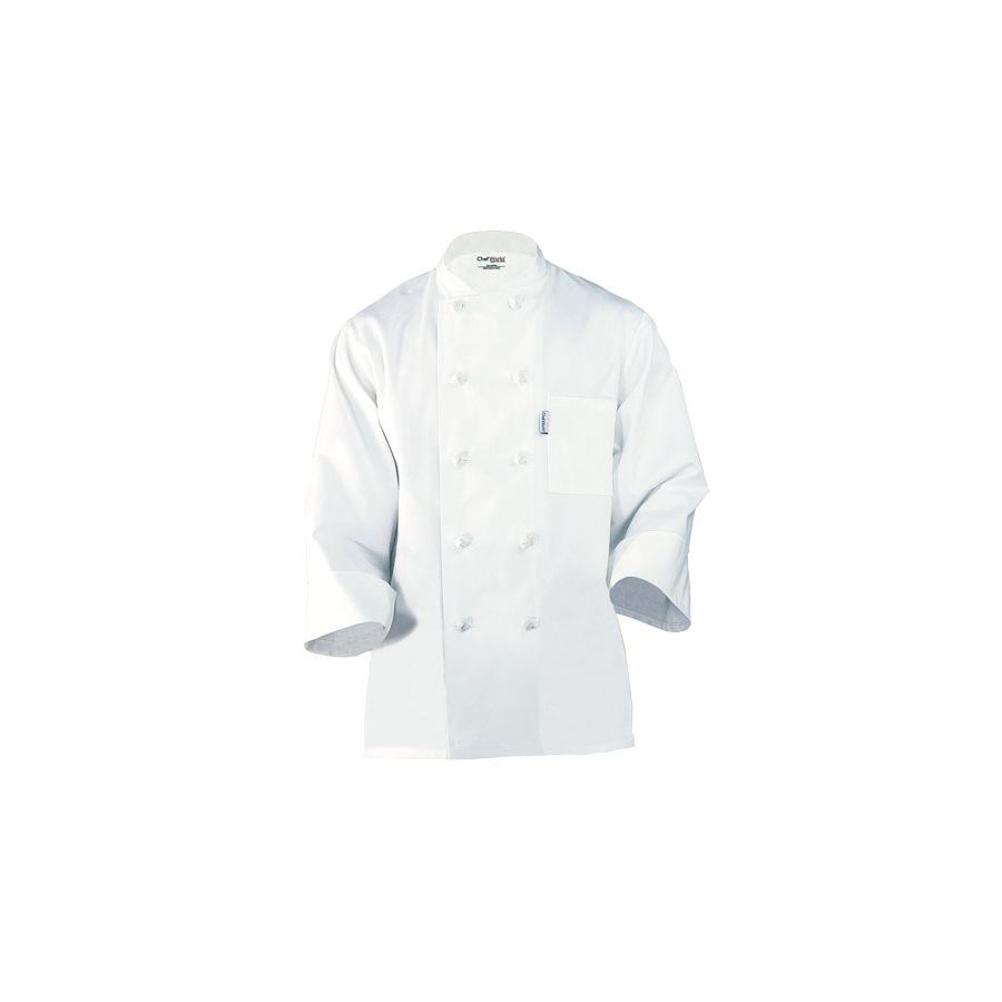 Colmar White Basic Chef Jacket-Auscaterquip