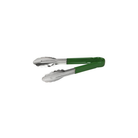 Trenton  COLOUR CODED TONG-S/S | 300mm GREEN PVC HANDLE (Each)