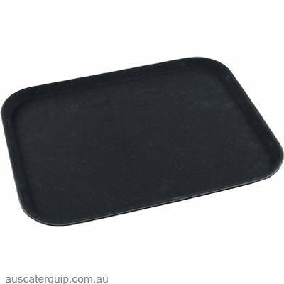 Chef Inox RECT TRAY - PLASTIC NON SLIP 405x550mm BLACK-Auscaterquip