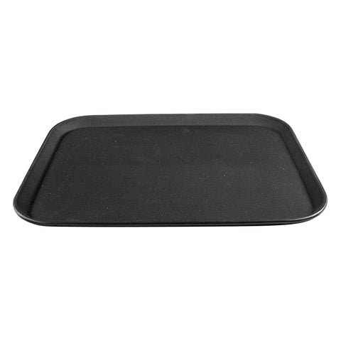 Trenton  RECT. NON SLIP TRAY-PLASTIC | 380x500mm | 15x20" BLACK (Each)