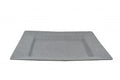 JAB JAB CONCRETE MATT SQUARE PLATE W/RIM 400mm  (20185) (x5)