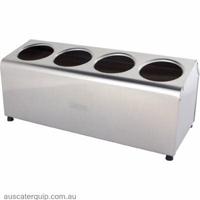 CUTLERY CYLINDER HOLDER-4 HOLE (4 LONG)-Auscaterquip