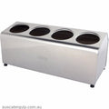 CUTLERY CYLINDER HOLDER-4 HOLE (4 LONG)-Auscaterquip