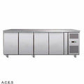 GREENLINE Bench Refrigeration 600 Deep (4 Solid Doors)-Auscaterquip