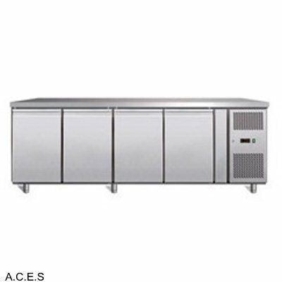 GREENLINE Bench Refrigeration 600 Deep (4 Solid Doors)-Auscaterquip