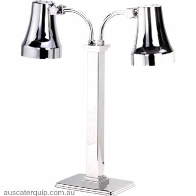 Hyperlux HEAT LAMP-2 LIGHT MIRROR FINISH (bulbs not included)-Auscaterquip