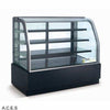 GREENLINE REFRIGERATED 4 Tier CURVED GLASS FOOD DISPLAY 1500mm w