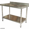 JEMI S.S. WORK BENCHES WITH SPLASH BACK 800 Deep 450mm wide