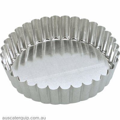 Guery CAKE PAN-ROUND FLUTED 100x30mm LOOSE BASE-Auscaterquip