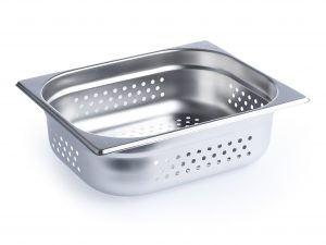 Chef Inox ANTI-JAM STEAM PAN-1/2 SIZE 100mm PERFORATED