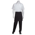 Black Wide 1/2 Bistro Patch Pocket Apron-Auscaterquip
