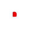 Trenton  PLASTIC DOUGH SCRAPER | CURVED | 120x85mm RED (Each)