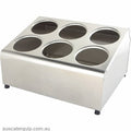 CUTLERY CYLINDER HOLDER-6 HOLE (380x290x200) (3 x 3)-Auscaterquip