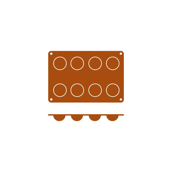 Frenti SILICON SILICON MOULD-BOLA | 8-CUP  (Each)