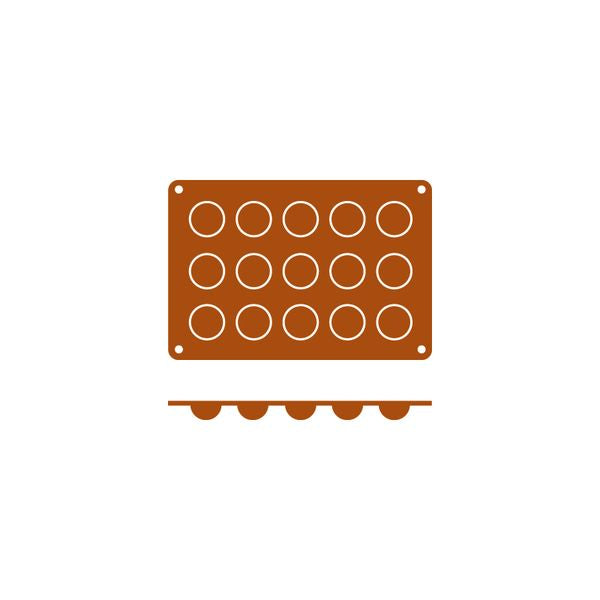 Frenti SILICON SILICON MOULD-BOLA | 15-CUP  (Each)