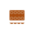 Frenti SILICON SILICON MOULD-TARTALETA | 8-CUP  (Each)