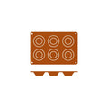 Frenti SILICON SILICON MOULD-TARTALETA | 6-CUP  (Each)
