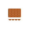 Frenti SILICON SILICON MOULD-OVAL | 16-CUP  (Each)