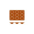 Frenti SILICON SILICON MOULD-OVAL | 9-CUP  (Each)