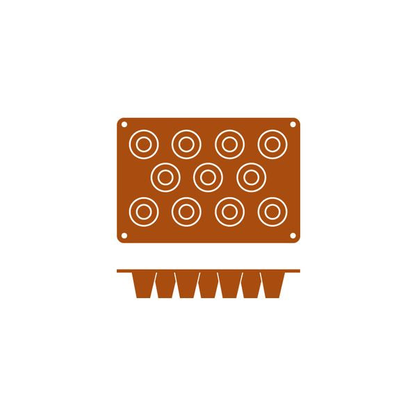 Frenti SILICON SILICON MOULD-BABA | 11-CUP  (Each)