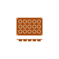 Frenti SILICON SILICON MOULD-PETIT FOUR | 15-CUP  (Each)