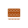 Frenti SILICON SILICON MOULD-FLORENTINO | 8-CUP  (Each)