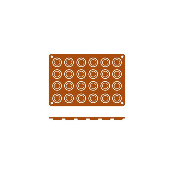 Frenti SILICON SILICON MOULD-FLORENTINO | 24 CUP  (Each)
