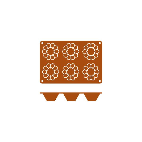 Frenti SILICON SILICON MOULD-BRIOCHETTE | 6-CUP  (Each)