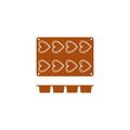 Frenti SILICON SILICON MOULD-CORAZON | 8-CUP  (Each)