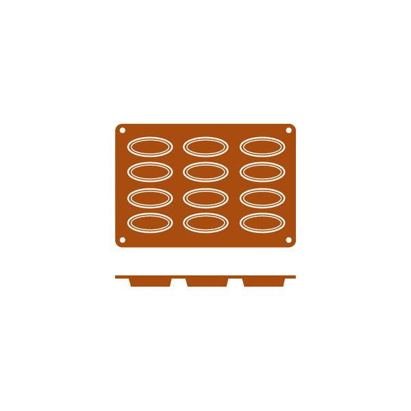 Frenti SILICON SILICON MOULD-BARQUETA | 12-CUP  (Each)