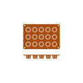 Frenti SILICON SILICON MOULD-OCTOGONO | 15-CUP  (Each)
