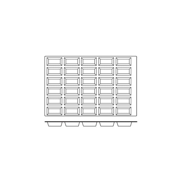 Frenti Prof SILICON MOULD-MINI CAKE, 30-CUP, CUP SIZE: 99x49x30mm/110ml  (Each)