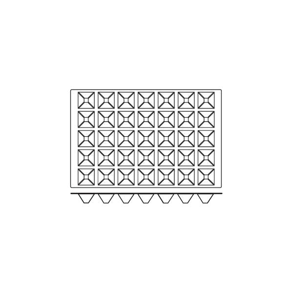 Frenti Prof SILICON SILICON MOULD-PYRAMIDS, 35-CUP, CUP SIZE: 65x65x35mm/61ml  (Each)