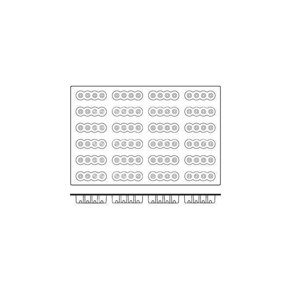 Frenti Prof SILICON SILICON MOULD-FOURZERO, 24-CUP, CUP SIZE: 117x33x34mm/103ml  (Each)