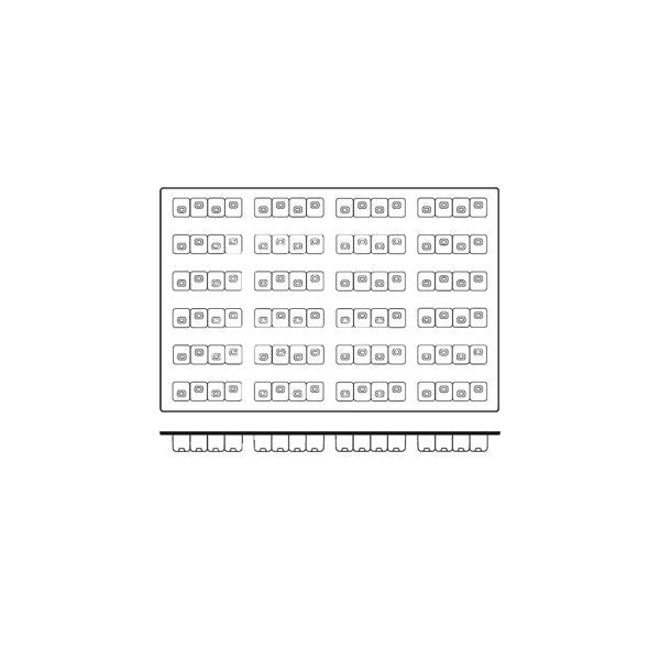 Frenti Prof SILICON SILICON MOULD-KUBRIQUB, 24-CUP, CUP SIZE: 118x30x32mm/103ml  (Each)
