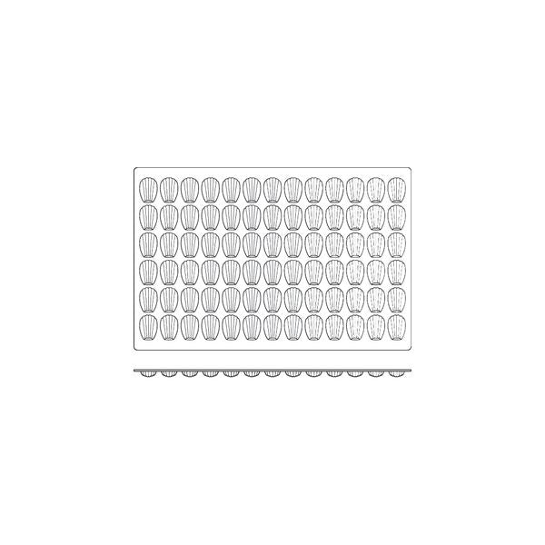 Frenti Prof SILICON SILICON MOULD-MID MADELAINE, CUP SIZE: 46x33x14.5mm/11ml  (Each)